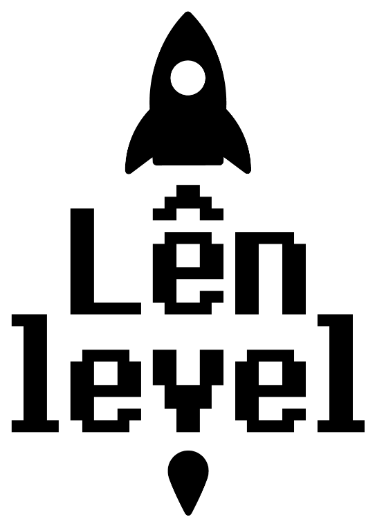 Logo Lên Level Đen